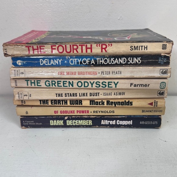 Other - 8 Vintage Sci-Fi Books 70s 80s Science Fiction Novels Paperback Bundle Sci-fi‎